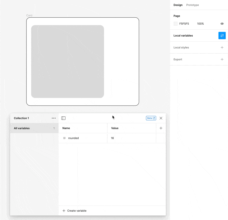 Updating a variable in Figma